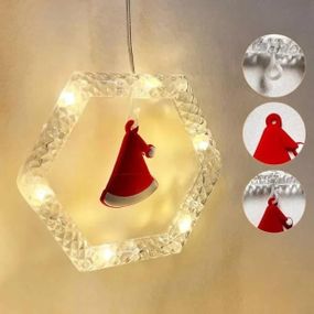 Гірлянда штора іграшки в сотах 10шт USB Мультиколор