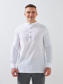 Сорочка однотонна чоловіча GENUA G01218-0011 XL Білий shop (2000999520754)