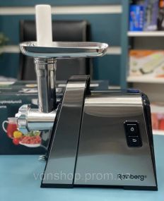 Электромясорубка Rainberg RB 2271 3000Вт Электрическая мясорубка с насадками для колбасы