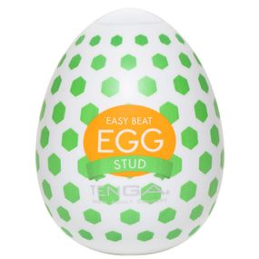 Мастурбатор-яйцо Tenga Egg Stud с шестиугольными выступами Sex Aura