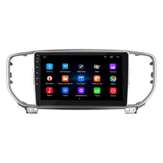 Штатная магнитола Lesko для Kia Sportage IV Рестайлинг 2018-н.в. экран 9" 1/16Gb/ Wi-Fi Optima GPS Android | Зображення 1