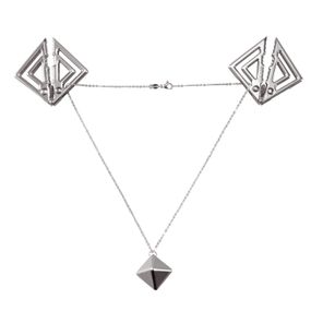 Зажимы для сосков с тяжелой подвеской LOCKINK Adjustable Nipple Clamps with Heavy Pendant - Grey