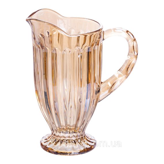 Набор кувшин 1 л со стаканами 6 (шт) по 300 мл для напитков, лимонадов, сока, воды, мохито Прозрачный HP-19-2080GLD | Зображення 4