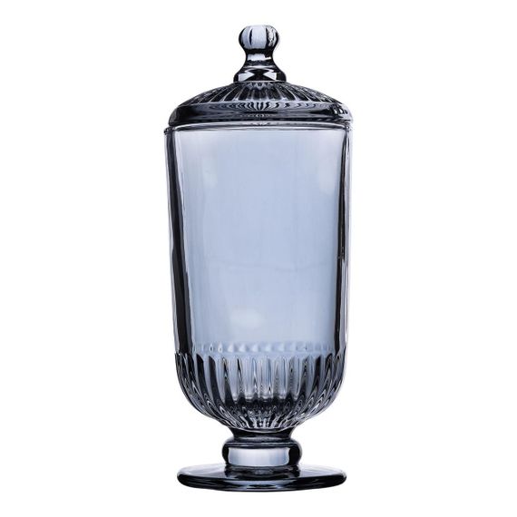 Конфетница с крышкой стеклянная Ø 10 см HP-YH-18