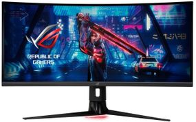 Монітор ASUS  LCD 34.1' XG349C HDMI, DP, USB-C, 2xUSB3.0, MM, VA, 3440x1440, 180Hz, 1ms, CURVED, DCI-P3 98%, HDR400, G-SYNC (90LM06V0-B01A70)