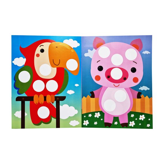 Развивающая книжка с наклейками "Кот" 403945 для самых маленьких | Зображення 1