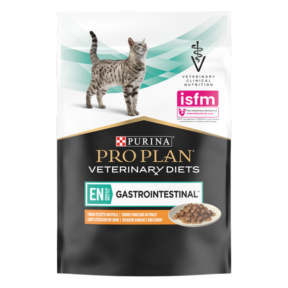 Вологий лікувальний корм Purina ProPlan EN Gastrointestinal для котів при хворобах шкт з куркою (30х85г) | Зображення 3