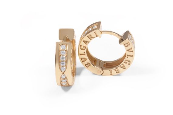 Серьги-кольца из жёлтого золота  S-0253 Желтый