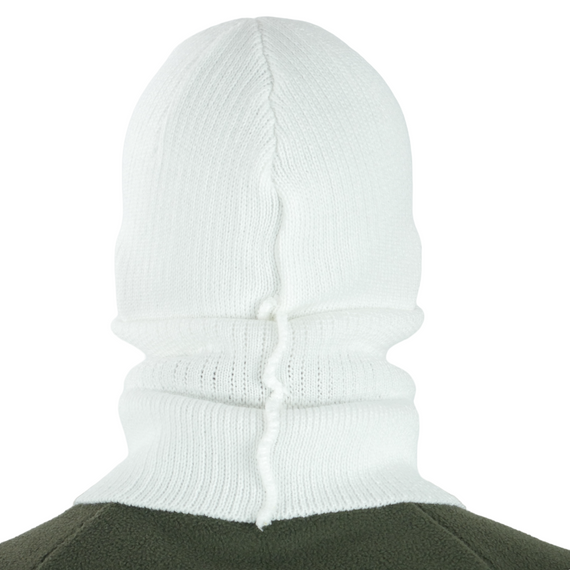 Шапка-балаклава вязаная белый | Зображення 5