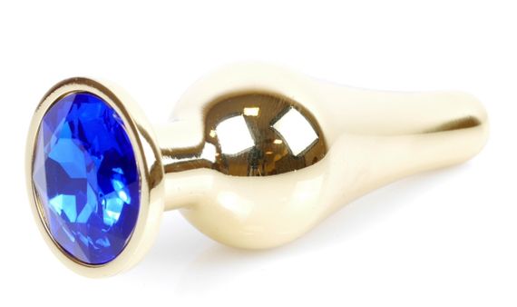 Анальний затор Boss Series - Jewellery Gold BUTT PLUG Dark Blue, BS6400068 Sex Aura | Зображення 2