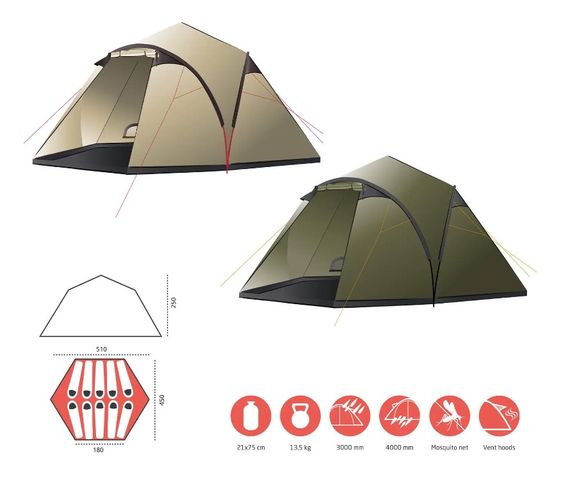 Намет Grand Canyon Black Knob 10 Capulet Olive (330015) (DAS302743) | Зображення 7