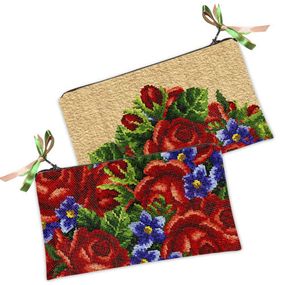 Косметичка жіноча Розы 20х12 см (K_15L008)