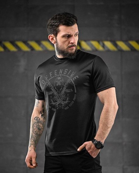 Тактична футболка для відведення поту Oblivion black Defensive ДЛ6588 | Зображення 4