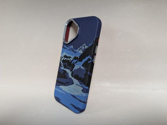 Чехол для iPhone 16 / Айфон 16, LUXO Life Carbon, ультратонкий, MagSafe, синий | Зображення 2