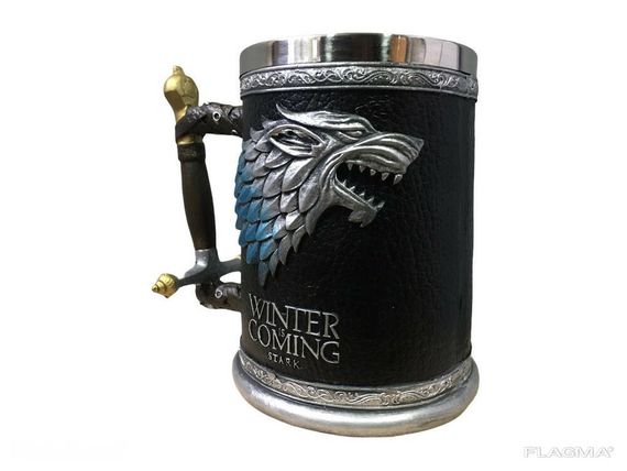 Кружка Чашка Бокал Игра Престолов Winter is Coming Stark Targaryen 3D Дом Старк | Зображення 6