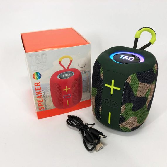 Портативна Bluetooth колонка TG658 8W з RGB підсвічуванням. PX-482 Колір: камуфляж | Зображення 2