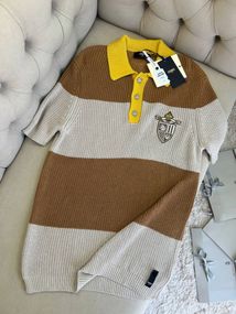 Трикотажне поло Fendi коричневого кольору f732