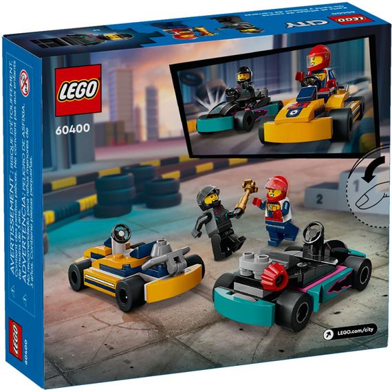 Конструктор LEGO City Картинг і гонщики 99 деталей (60400) | Зображення 7