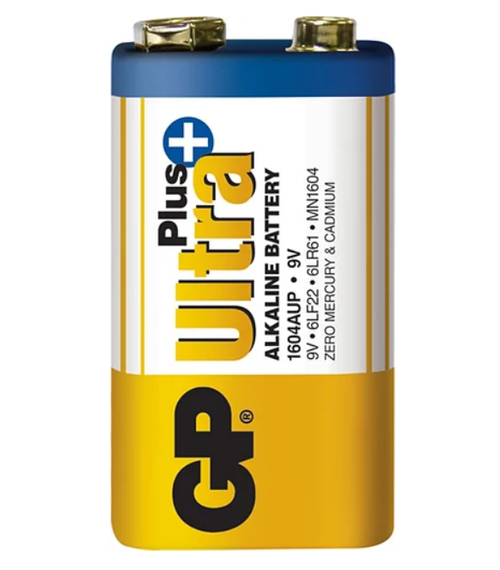 Батарейка лужна 9V/6LR61 (пл-1шт) GP Ultra Plus