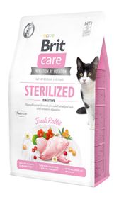 Корм Brit Care Cat Grain Free Sterilized Sensitive сухой с кроликом для стерилизованных кошек с чувствительным пищеварением 2 кг