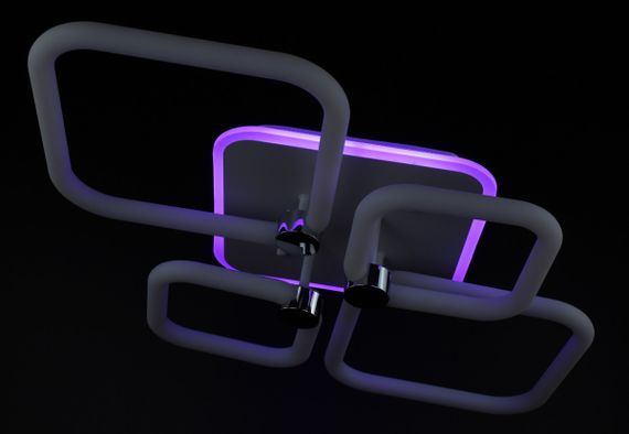 Люстра світлодіодна стельова LED світильник для квартири на стелю лед з пультом 26951 Білий 12х45х70 см. | Зображення 7