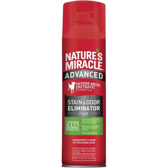 Засіб Nature’s Miracle Advanced Stain and Odor Eliminator для видалення плям і запахів від собак з посиленою формулою 518 мл