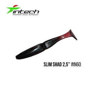 Силиконовая приманка, Съедобный силикон Intech Интеч Slim Shad 2,5"12 шт IN60