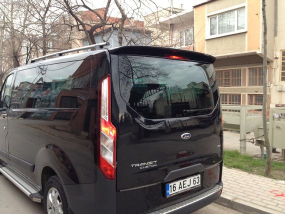 Спойлер ABS (под покраску) для Ford Custom 2013-2022 гг | Зображення 1