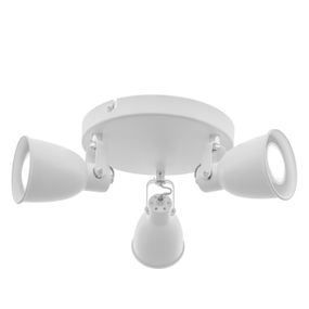 Светильник настенно-потолочный спот поворотный накладной HTL-201/3 GU10 WH