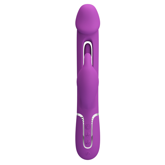 Вибратор с стимулятором клитора PRETTY LOVE - Kampas Rabbit 3 in 1 Purple, BW-500025-3 sexstyle | Зображення 3