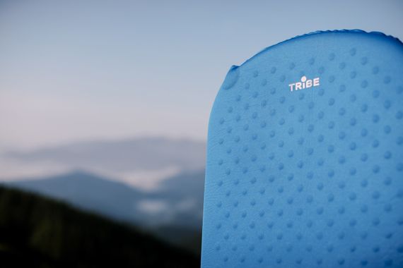 Килимок самонадувний Tribe Comfort Lite 5 см, туристичний каремат самонадувний для походу та кемпінгу, синій | Зображення 8