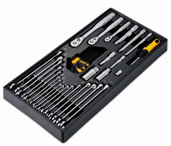 Набір головок, біт, шестигранних та накидних ключів DeWalt 1/4 3/8 1/2 341 предмет (DWMT45341-1) | Зображення 6