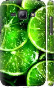 Чохол на Samsung Galaxy J1 J100H Зелені часточки лимона "852m-104-2448"