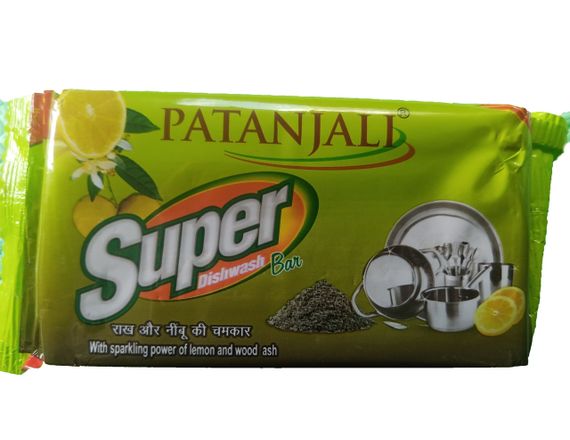 МЫЛО ДЛЯ МЫТЬЯ ПОСУДЫ с Лимоном и золой, 4шт х 225гр, PATANJALI