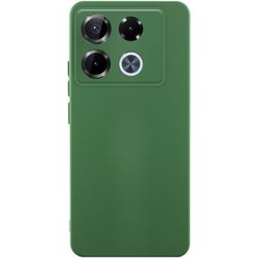 Чохол TPU GETMAN Liquid Silk Full Camera для Infinix Note 40 Pro 4G Зелений / Dark green