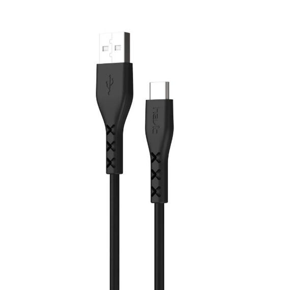 Кабель USB Type-C Havit HV-H68 2,0A 1,8 м чорний | Зображення 1