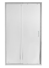 Душові двері в нішу Qtap Taurus CRM2012-13.C6 120-130x200 см, скло Clear 6 мм, покриття CalcLess (TAUCRM201213C6)