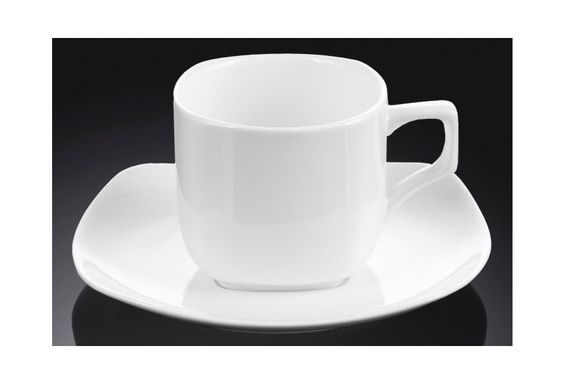 Чашка кофейная с блюдцем фарфор Wilmax (Вилмакс) 200 мл (WL-993003)