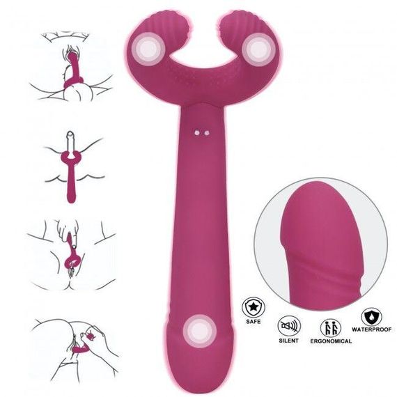 Вібратор для пар Love To Love PLEASE ME з трьома моторами, гнучкий | Зображення 7