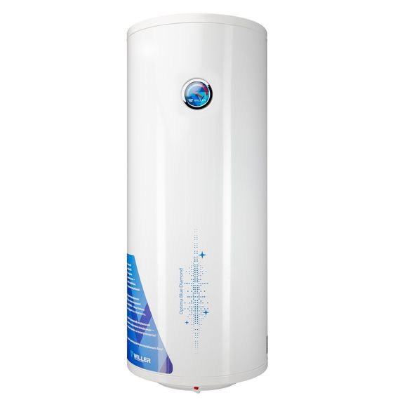 Водонагрівач WILLER Optima, 2,0 кВт, "сухий" ТЕН, 100 л, циліндричний, вертикальний, білий (EV100DR)