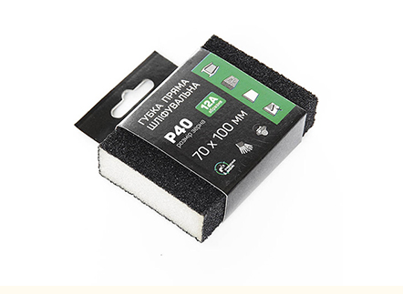 Губка шліфувальна чотиристороння пряма P400 APRO