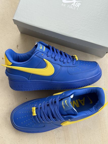 Кросівки Air Force 1 Low x AMBUSH Blue Yellow / аir форсе весна / літо / осінь 0249 38 24 см | Зображення 8
