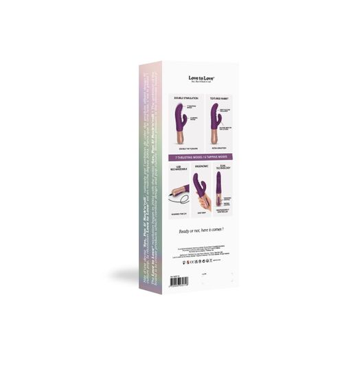 Подвійний пульсатор-кролик Love To Love SASSY BUNNY - PURPLE RAIN Sex Aura | Зображення 8