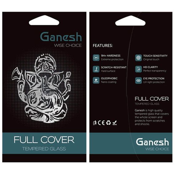 Захисне скло Ganesh (Full Cover) для Apple iPhone 15 (6.1") | Зображення 3