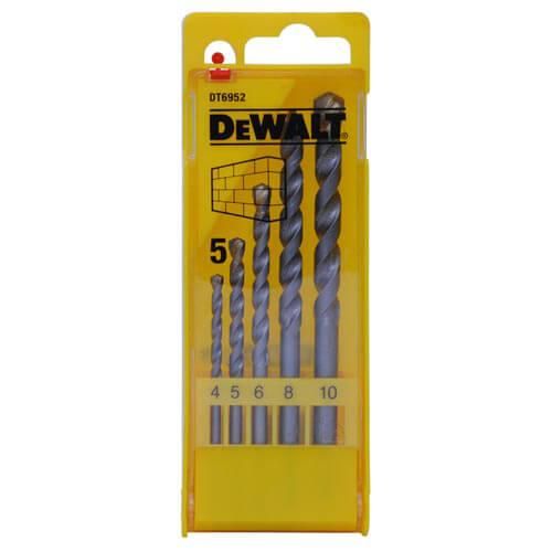 Набір свердел по бетону, цегли, каменю 5шт DeWALT DT6952
