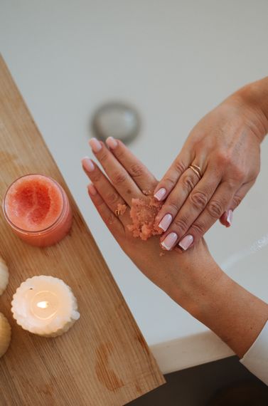 Гідрофільний цукровий скраб з олією Ши "Фруктовий мікс". Органічний склад, ручна робота. | Зображення 1