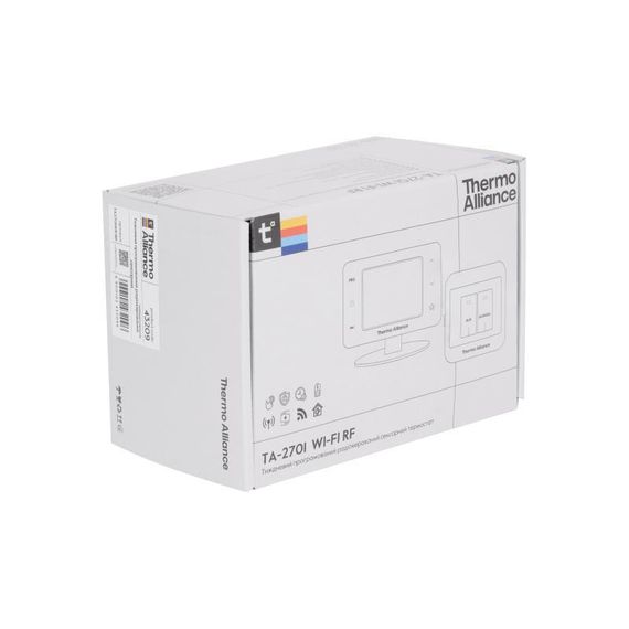 Нежный программируемый термостат Thermo Alliance ТА-2701RFWiFi радиоуправляемый сенсорный с WiFi | Зображення 5