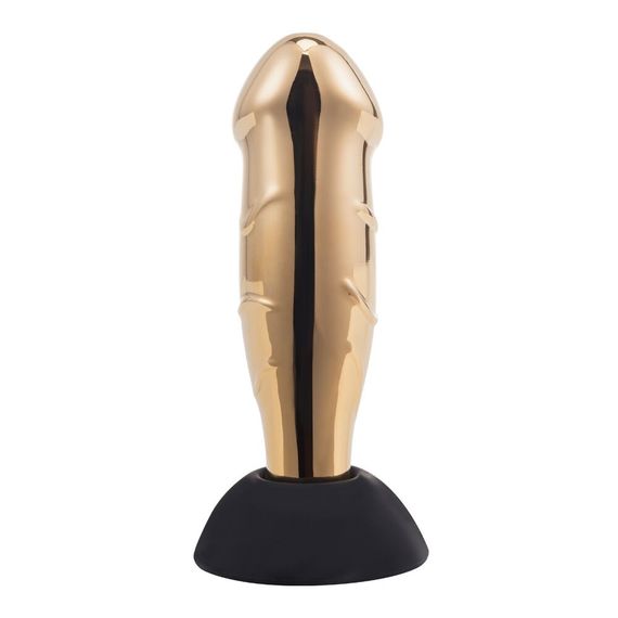 Вібромасажер простати LOCKINK SEVANDA Hercules, золотистий, 10 режимів, пульт ДК, знімна присоска | Зображення 5