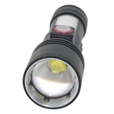 Фонарь Quantum Adept 10W LED zoom +COB з USB+ Li-ion18650/2600mAh (QM-FL1031-18650/2600) | Зображення 2