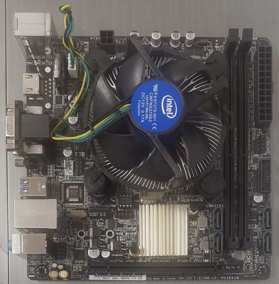 Комплект: материнская плата Asus H110I-PLUS / Intel Core i5-7400 (4 ядра по 3.0 - 3.5 GHz) / Intel HD Graphics 630 / Socket LGA1151 / Кулер б/у | Зображення 4